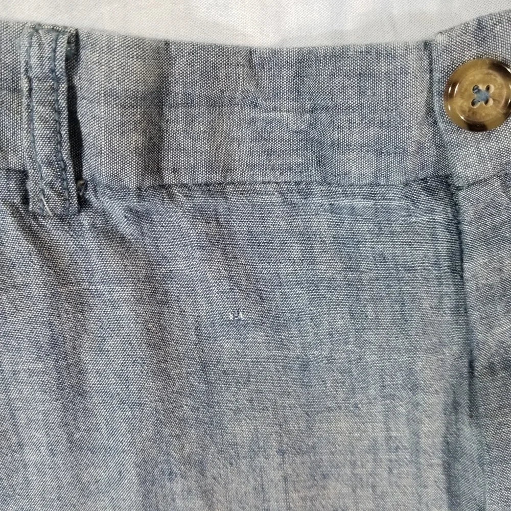 Roundtree & Yorke casuals shorts men's 38x9 blue denim chambray preppy outdoor